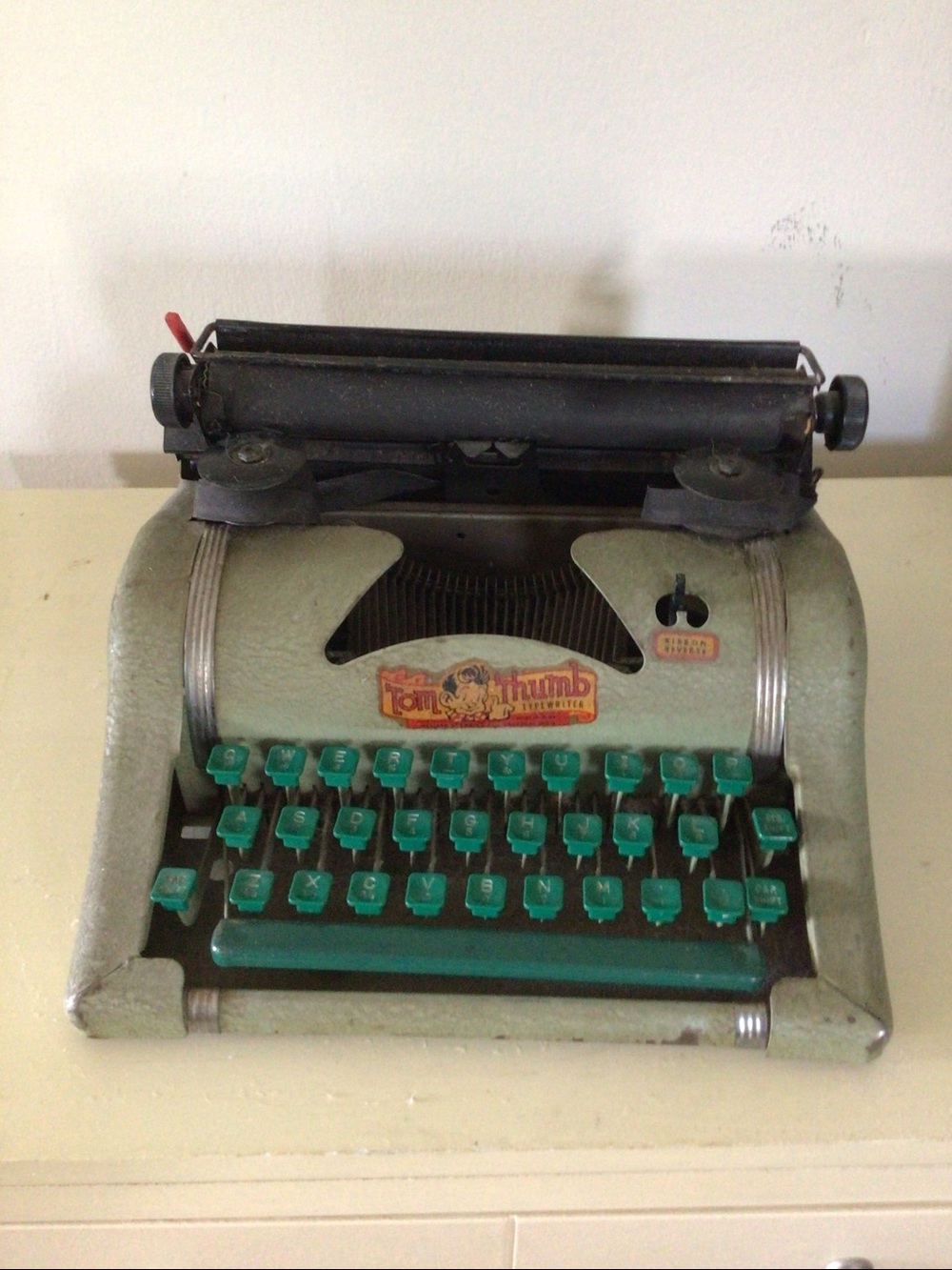 Vintage Manual Typewriter in Green Children’s